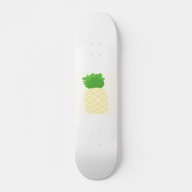 pineapple painting art skateboard (Front)