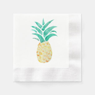 Pineapple Painting Tropical Napkin