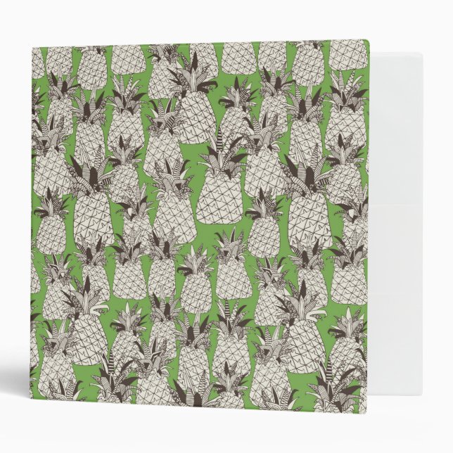 pineapple palm green binder (Front/Inside)