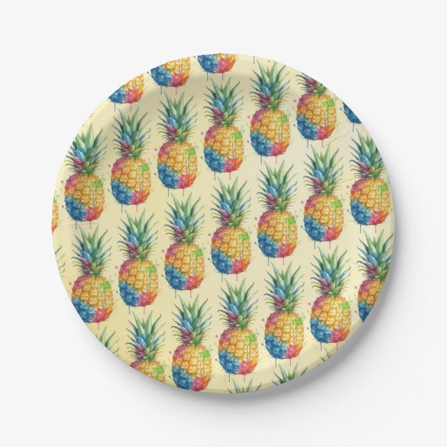 Pineapple Paper Plate (Front)