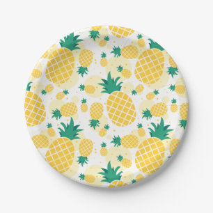 Pineapple Paper Plates 7"