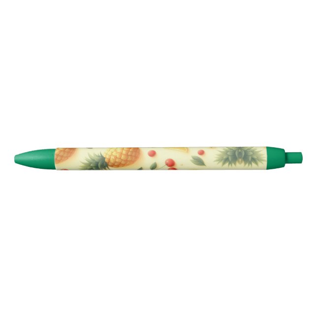 Pineapple Parade Black Ink Pen (Front)