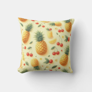 Pineapple Parade Throw Pillow