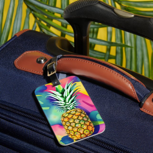 Pineapple Paradise  Luggage Tag (Front Insitu 1)