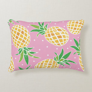 Pineapple Paradise: Tropical Pattern Accent Pillow