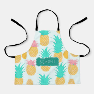 Pineapple Pastel Colourful Personalized Pattern Apron