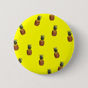 pineapple pattern 2 inch round button
