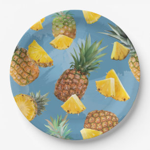 Pineapple Pattern 2 Paper Plate