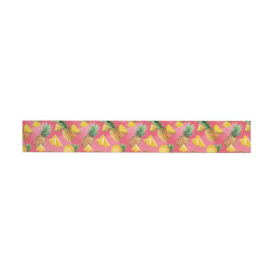 Pineapple Pattern 5 Wrap Around Label