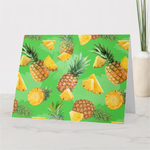 Pineapple Pattern 6 Thank You Card