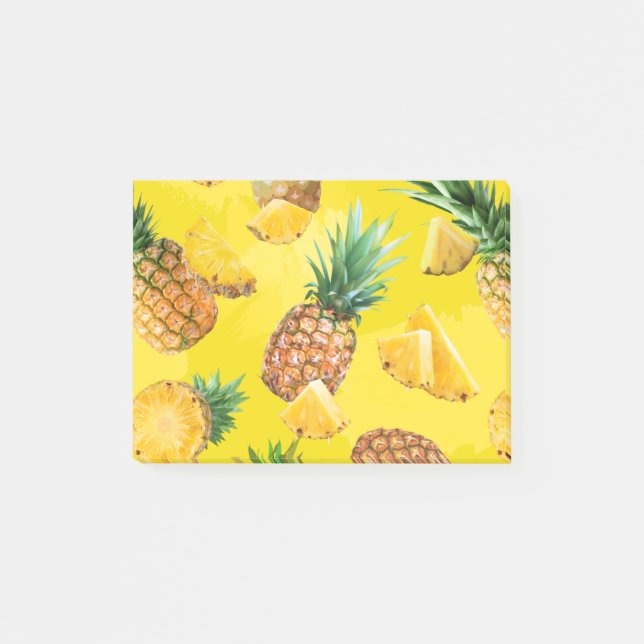 Pineapple Pattern 7 Post-it Notes (Front)