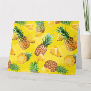 Pineapple Pattern 7 Thank You Card