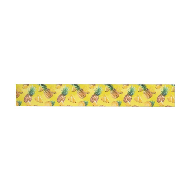 Pineapple Pattern 7 Wrap Around Label (Individual)