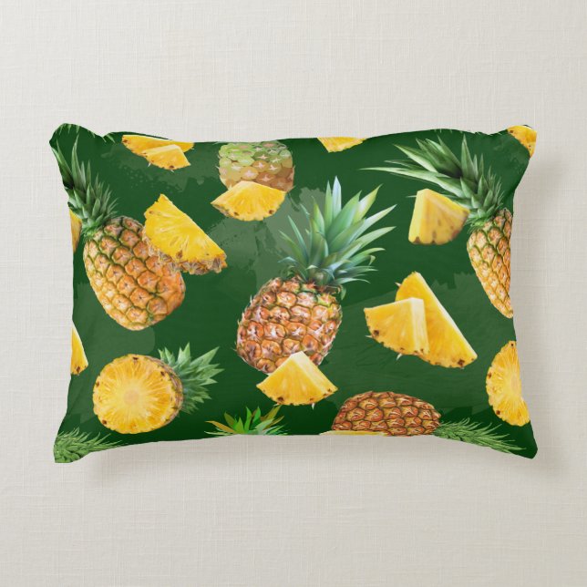 Pineapple Pattern 9 Accent Pillow (Front)