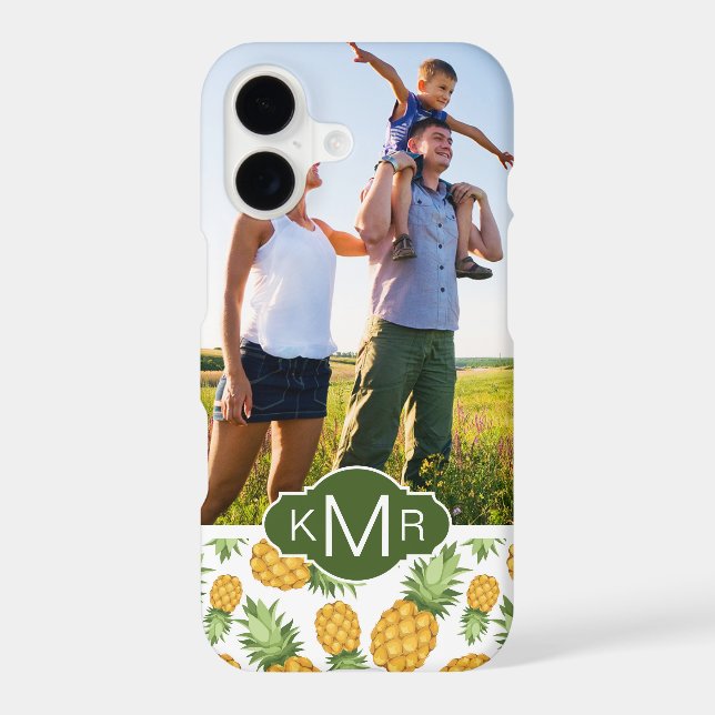 Pineapple Pattern | Add Your Photo (Back)