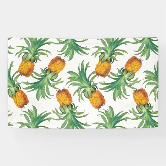 Pineapple pattern banner (Horizontal)