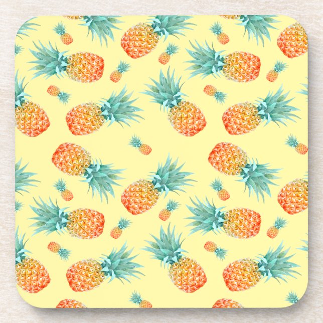 Pineapple Pattern Coaster (Front)