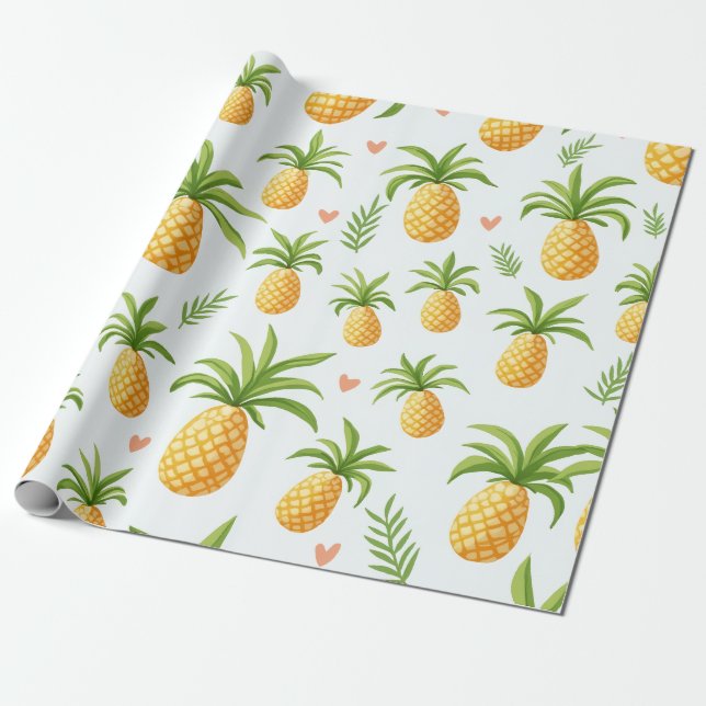 pineapple pattern design Wrapping papper Paper (Unrolled)