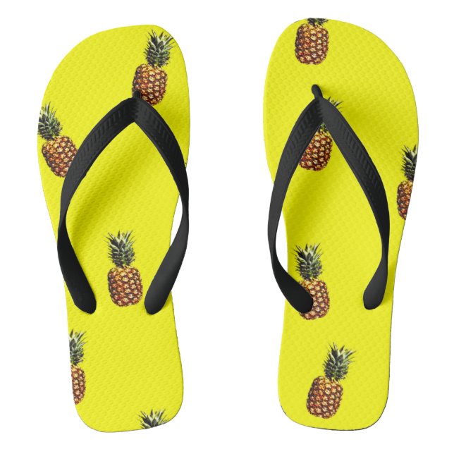 Pineapple pattern flip flops (Footbed)
