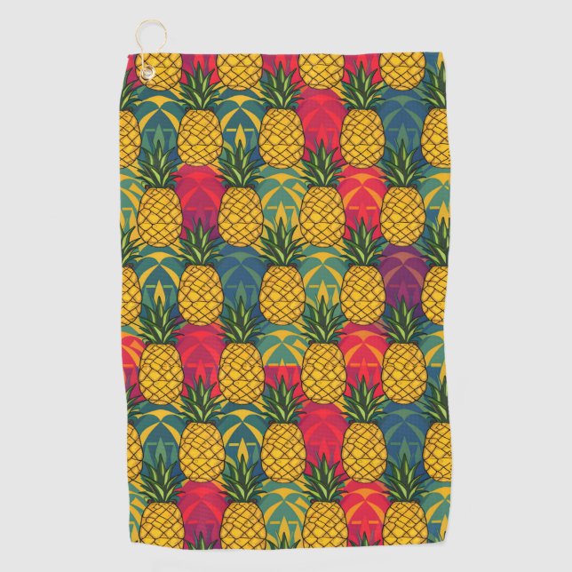 Pineapple Pattern  Golf Towel (Front)