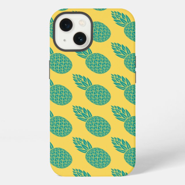 Pineapple Pattern iPhone Case (Back)