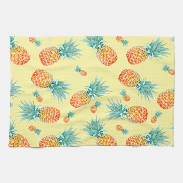 Pineapple Pattern Kitchen Towel (Horizontal)