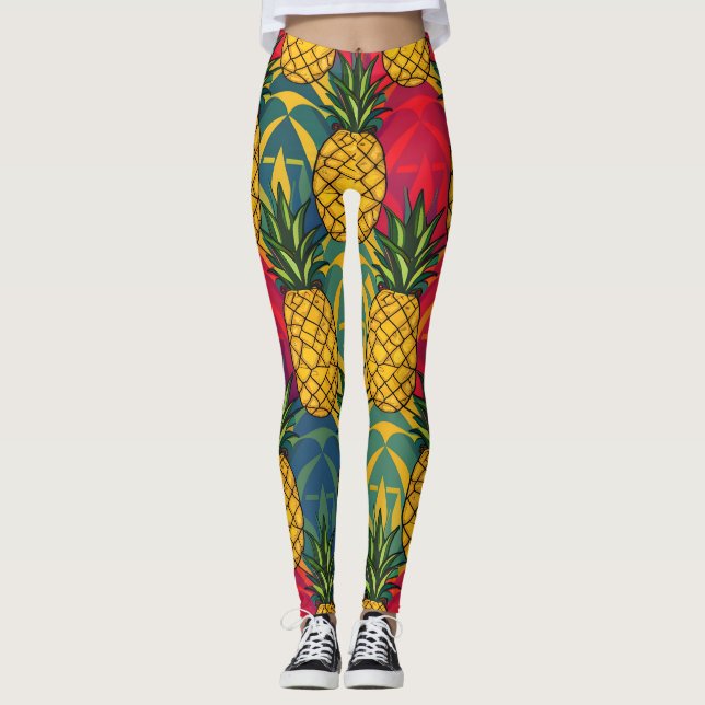 Pineapple Pattern  Leggings (Front)