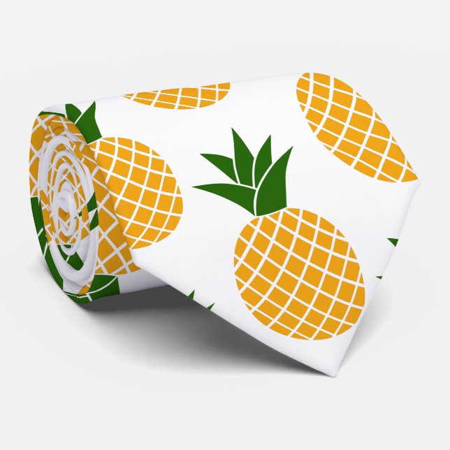 Pineapple Pattern  Neck Tie (Rolled)