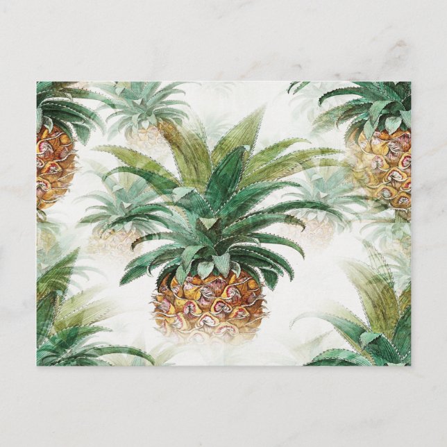 Pineapple Pattern Postcard (Front)