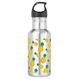 Pineapple Pattern Print Water Bottle