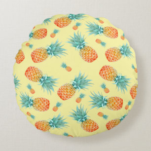 Pineapple Pattern Round Pillow