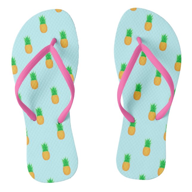 Pineapple pattern summer flip flops (Footbed)