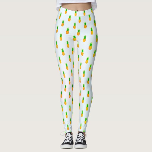 Pineapple pattern summer leggings (Front)