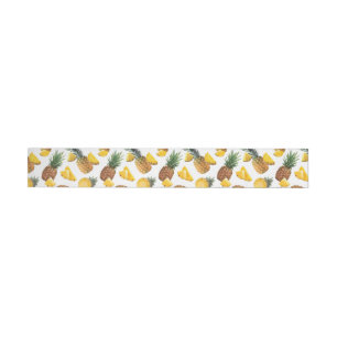 Pineapple Pattern Wraparound Address Label