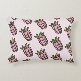 Pineapple Pattern Y2K Retro Funky Accent Pillow