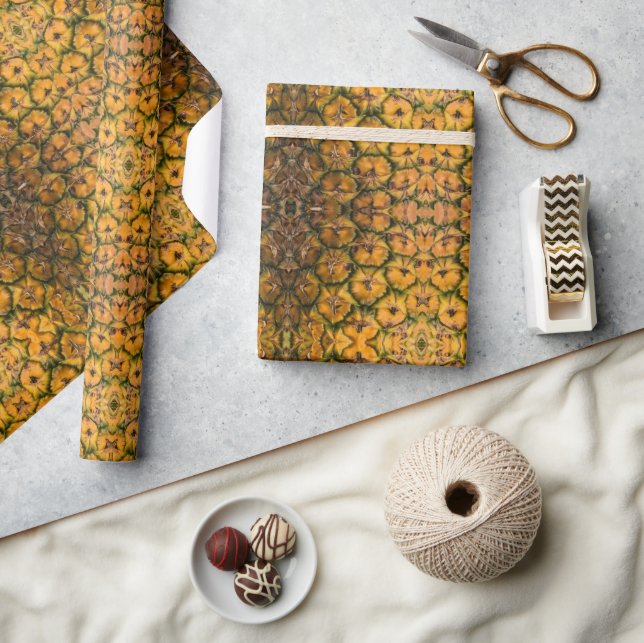 Pineapple Peel Texture Wrapping Paper (Crafts)