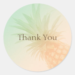 Pineapple Personalized Favour Sticker