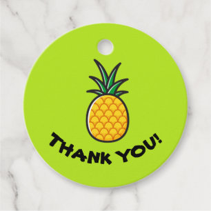 Pineapple Personalized Tropical Favour Tags