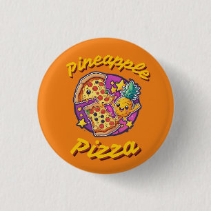 Pineapple Pizza 1 Inch Round Button