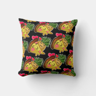 Pineapple Pizza Love Throw Pillow