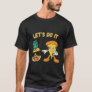 Pineapple Pizza Lover Food Pun Kawaii T-Shirt