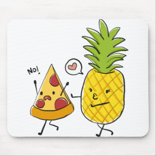 Pineapple pizza mouse pad