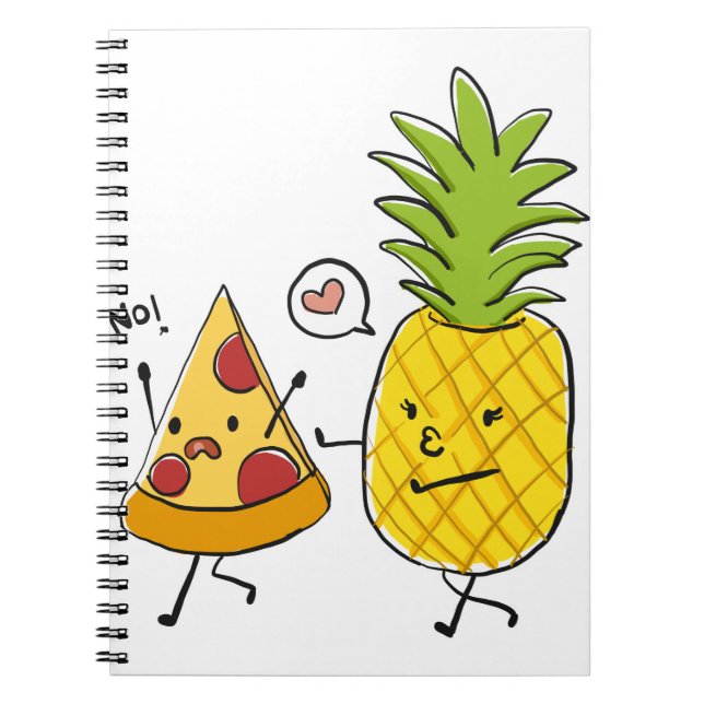Pineapple pizza notebook (Front)