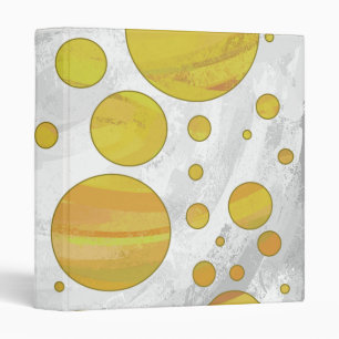 Pineapple Polka Dot Pattern Binder