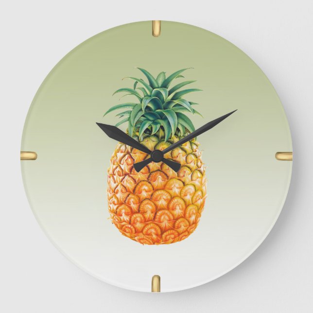Pineapple Princess Large Clock (Front)