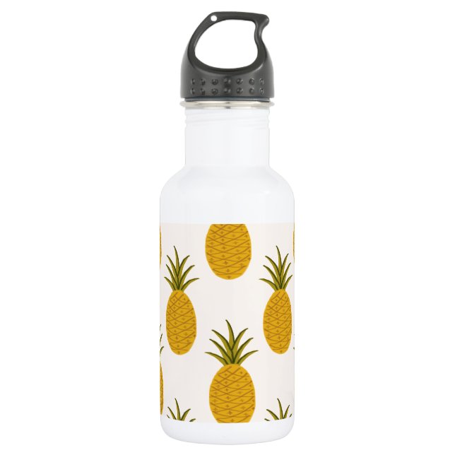 Pineapple Print 532 Ml Water Bottle (Front)
