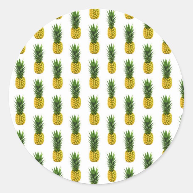Pineapple Print Sticker (Front)