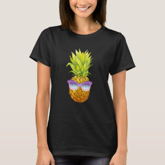 Pineapple Retro Sunglasses Aloha Beaches Hawaii Ha T-Shirt