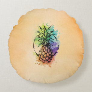 Pineapple Round Pillow
