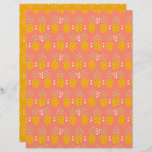 Pineapple Scrapbook Paper
